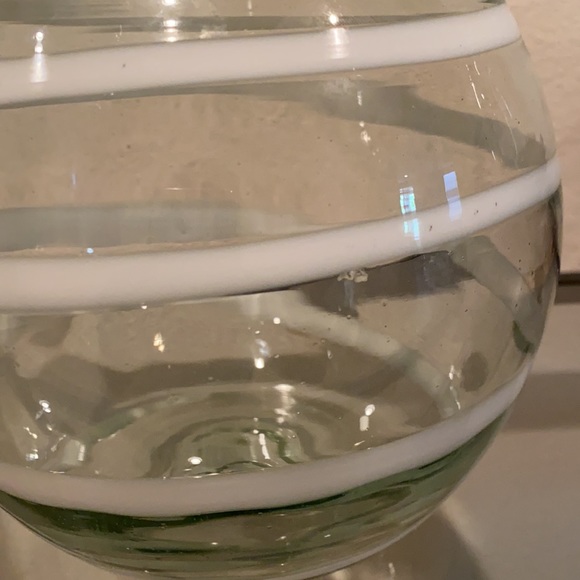West Elm recycled glass swirl vase - Picture 4 of 5